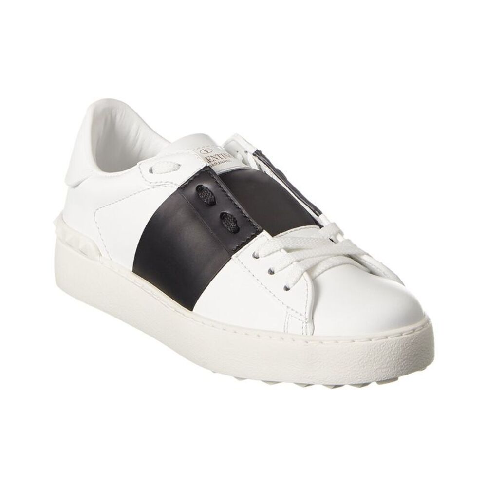 Valentino Rockstud Open Leather Sneaker